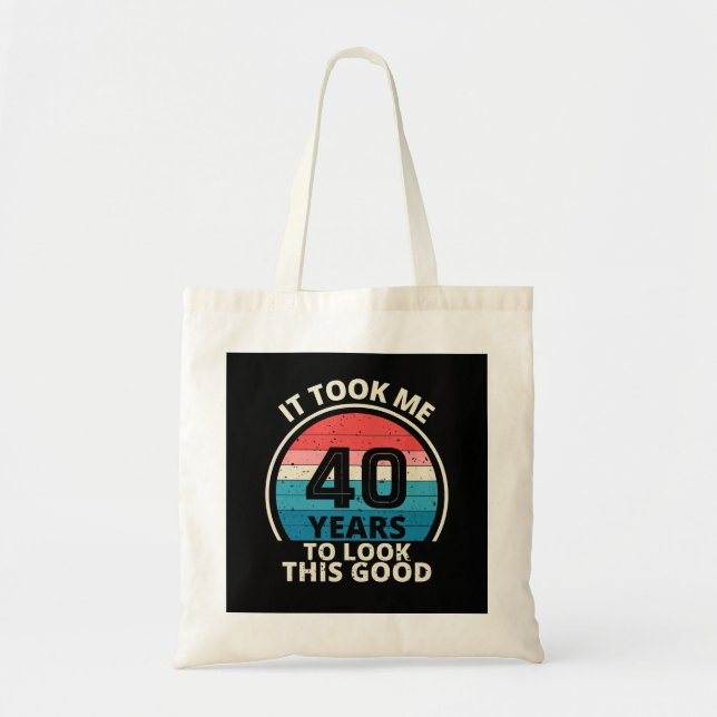 TOTE BAG 40TH BIRTHDAY (Devant)