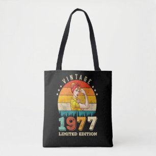Tote Bag 48 ans Anniversaire 1977 Vintage 48e anniversaire