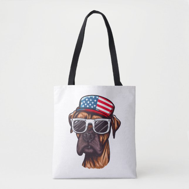 Tote Bag 4 juillet de boxe (Devant)