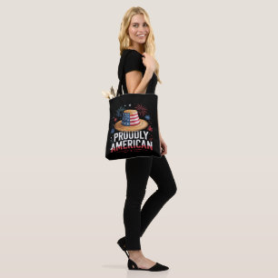 Tote Bag 4 juillet patriotique - Fièrement américain