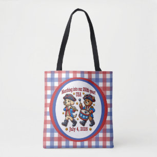 Tote Bag 4 juillet USA 250e anniversaire Semiquincentenaire