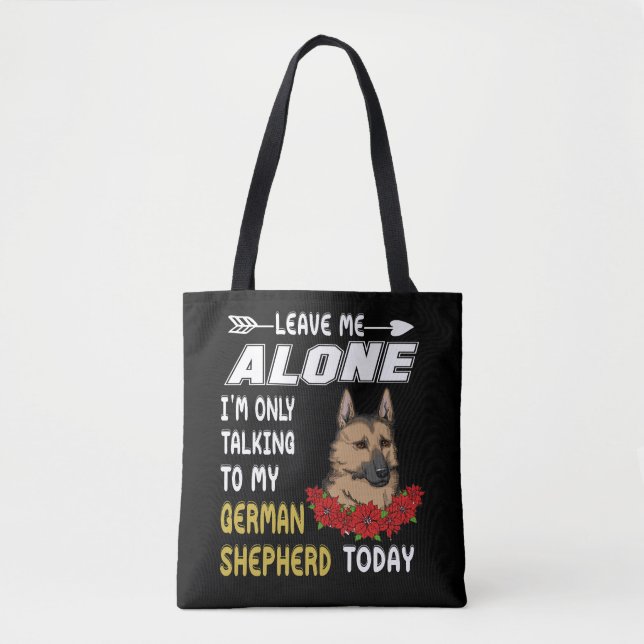 Tote Bag 4 Laisse-moi seul, je ne parle qu'à mon Allemand,  (Devant)