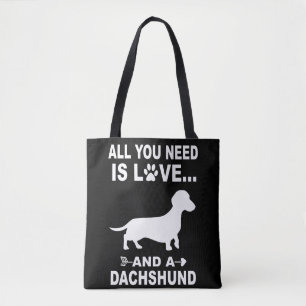 Tote Bag 4 Tout Ce Dont Vous Avez Besoin Est L'Amour Et Un 