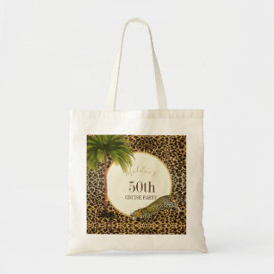 Tote Bag 50 et fabuleux 50e Empreinte de léopard de croisiè
