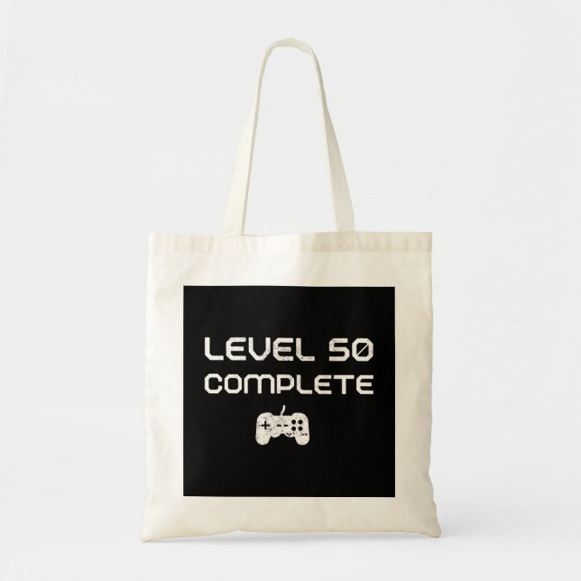 Tote Bag 50e anniversaire / 50e anniversaire Niveau 50 ache (Devant)