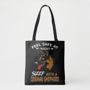 Tote Bag 5 Sentez En Sécurité La Nuit Dormir Avec Un Berger