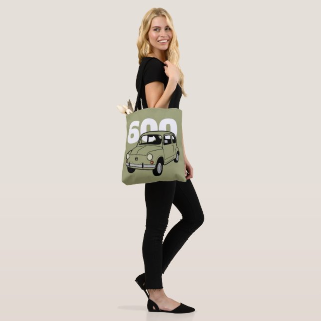 Tote Bag 600 v2 vert (Sur le modèle)