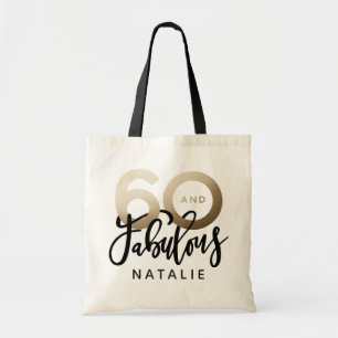 Tote Bag 60 et fabuleuse fête cadeau d'anniversaire