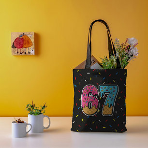 Tote Bag 67 Drôle Mème Crème de glace Six sept Gen Alpha