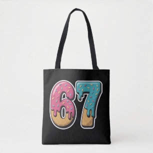 Tote Bag 67 Ice Cream Drip Meme Drôle Six Sept Génération A