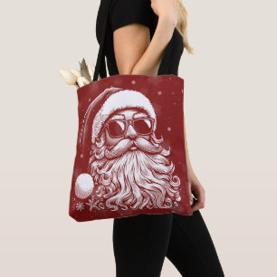 Tote Bag 67 Meme Drôle de Père Noël dit Six Sept Noël