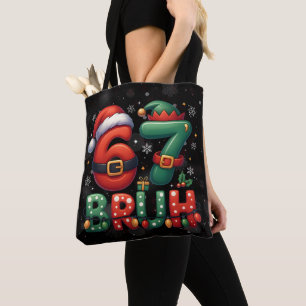 Tote Bag 67 Meme Six Seven Bruh Drôle de Noël 6 7