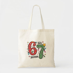 Tote Bag 6 7 Six Seven Main Génération Z Alpha Meme Argot N