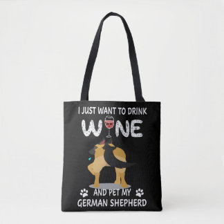 Tote Bag 6 Je Veux Juste Dîner Du Vin Et Faire Paître Mon C