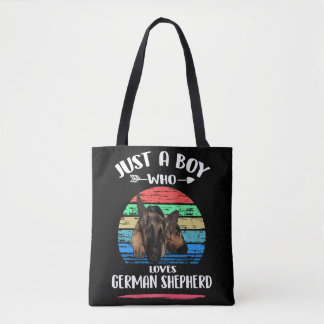 Tote Bag 6 Juste Un Garçon Qui Aime Le Berger Allemand Vint