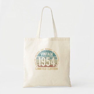 Tote Bag 70E Anniversaire 70 Ans Cadeaux Vintages 1954 Limi
