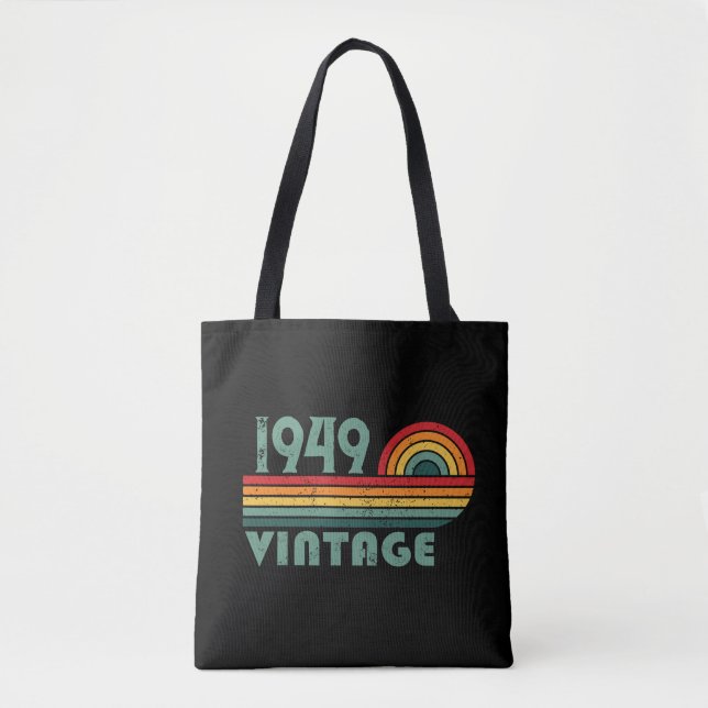 Tote Bag 75e anniversaire vintage personnalisé (Devant)