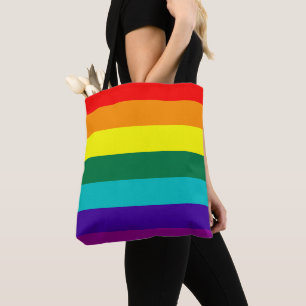 Tote Bag 7-Stripe Rainbow Pride Flag
