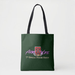 Tote Bag 7e épouse de l'armée du groupe des forces spéciale
