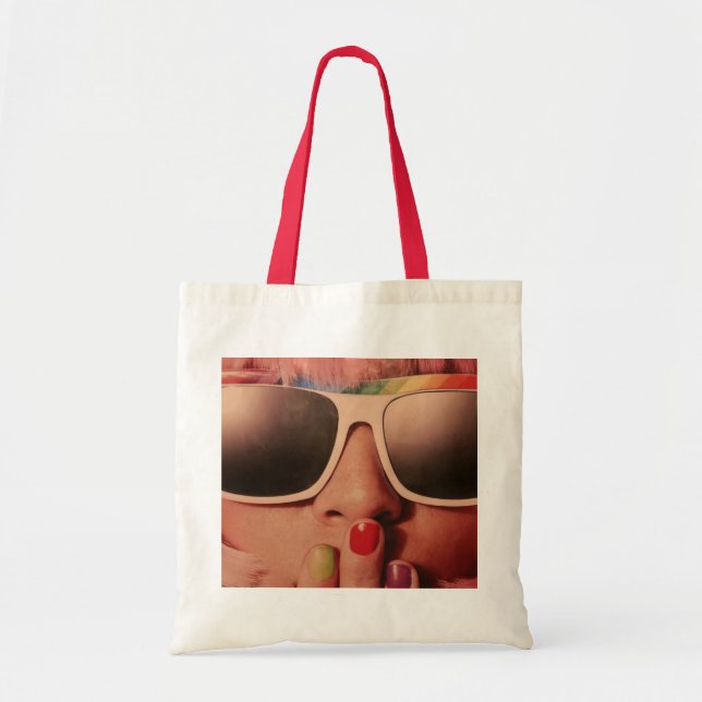 Tote Bag 80 retro fille de mode (Devant)