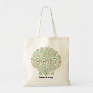 Tote Bag 8647 Coquillage Linogravure Quatre-Vingt-Six Quara