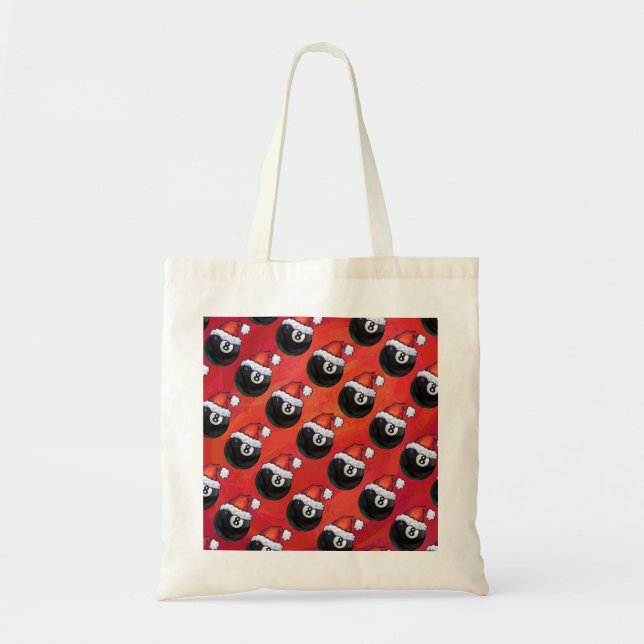 Tote Bag 8 Balle Noël Casquette rouge (Devant)
