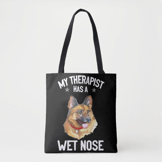 Tote Bag 8 Mon Thérapeute A Un Nez Humide (Devant)