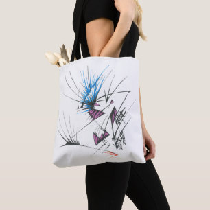 Tote Bag 96 Art abstrait tribal tatouage coloré