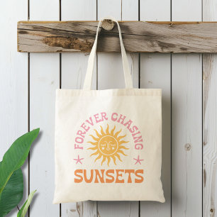 Tote Bag À jamais à la poursuite des couchers de soleil de