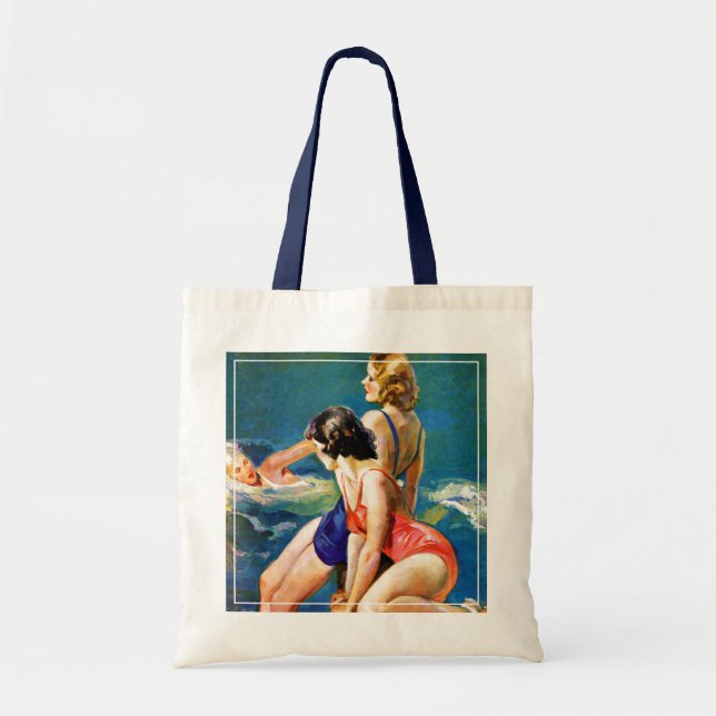 Tote Bag À la piscine (Devant)
