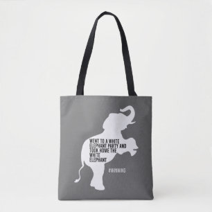Tote Bag A pris la maison Eléphant blanc drôle