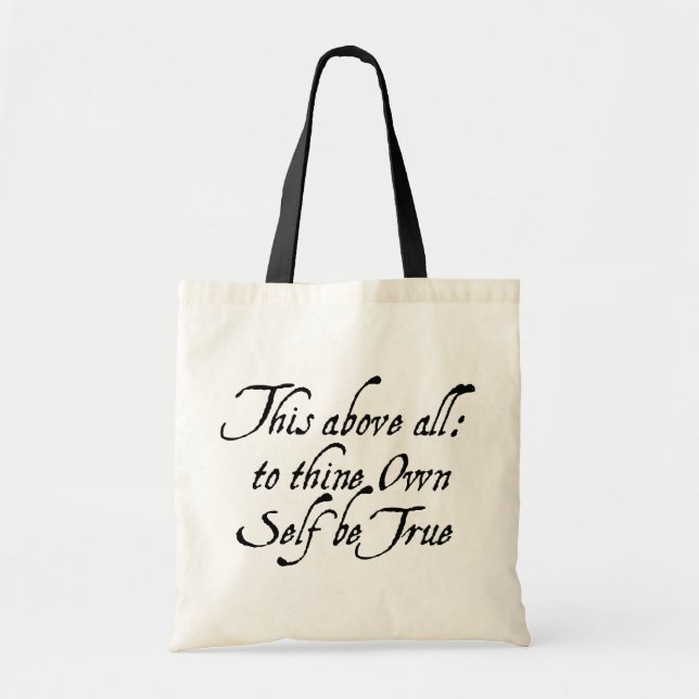 Tote Bag À Thine possédez l'individu soit vrai (Devant)