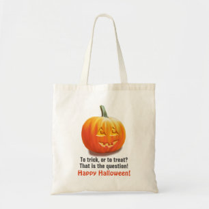 Tote Bag À Trick ou à Treat? Halloween Jack o'Lantern Adul