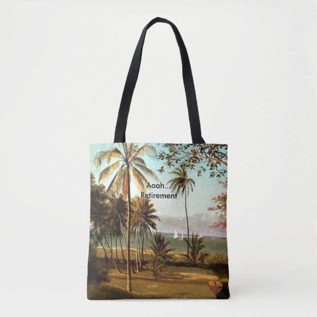 Tote Bag Aaah...Retraite, Scène Floride, (Devant)