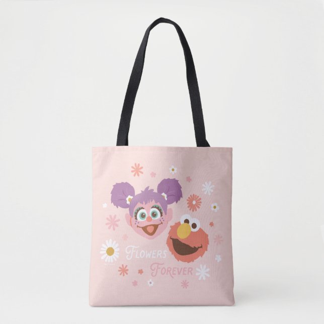 Tote Bag Abby Cadabby & Elmo | Fleurs pour toujours (Devant)
