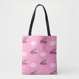 Tote Bag Abby Doodley Cloud Motif