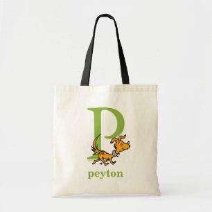 Tote Bag ABC du Dr Seuss : Lettre P - Vert   Ajouter Votre 