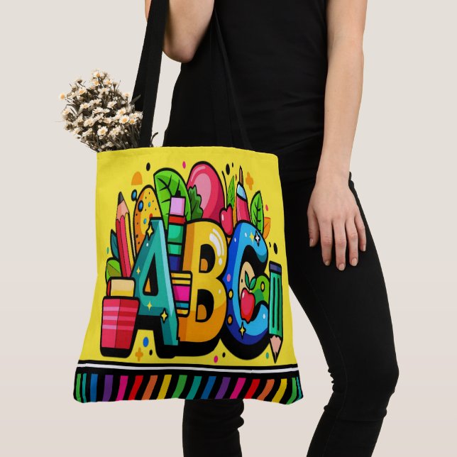 Tote Bag ABC REGARDEZ-MOI - Voir au verso (De près)