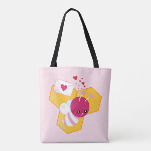 Tote Bag Abee Mine Mignonne Abeille aux Coeurs de Saint-Val