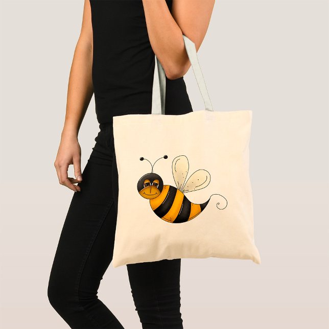 Tote Bag Abeille souriante (Créateur téléchargé)
