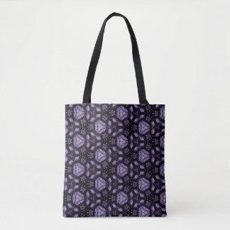 Tote Bag Abstract art eyes and diamond watercolour pattern 