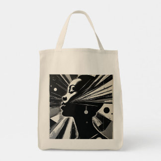 Tote Bag Abstract Ebony