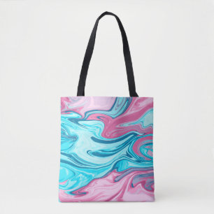 Tote Bag Abstract elegant fluide marble liquide