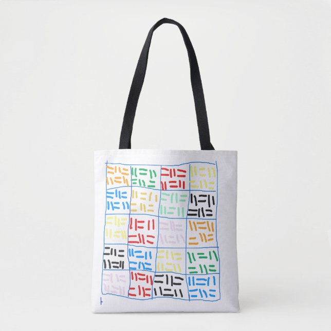 Tote Bag Abstrait-1 (Devant)