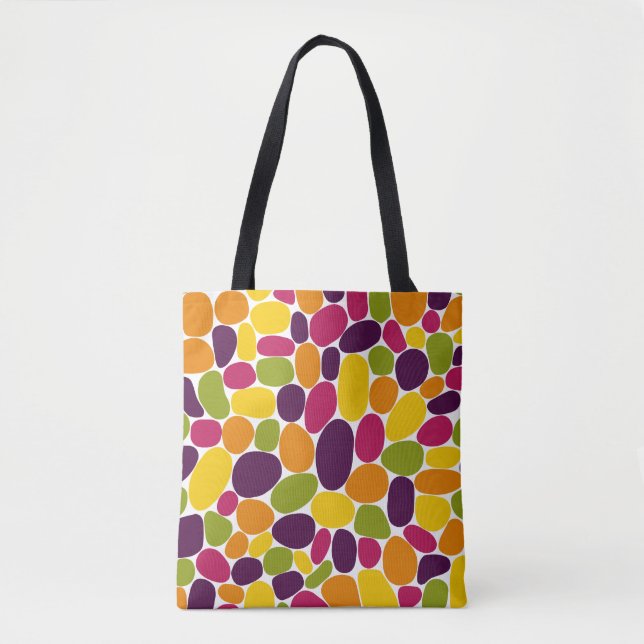 Tote Bag Abstrait 160417 - Couleurs de gomme à vin (Devant)