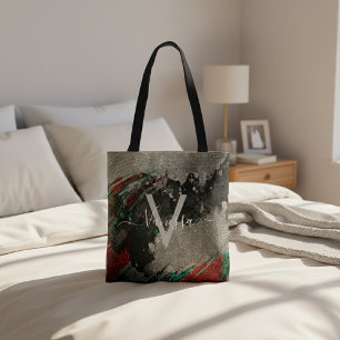 Tote Bag Abstrait artistique Glam Faux Glitterie or