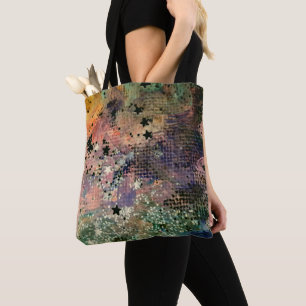 Tote Bag Abstrait artsy parties scintillant fourre-tout