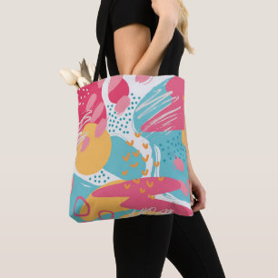 Tote Bag Abstrait Coloré