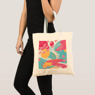 Tote Bag Abstrait Coloré