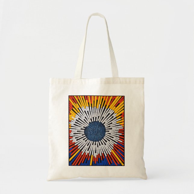 Tote Bag Abstrait dans la bande : démarrage (Devant)